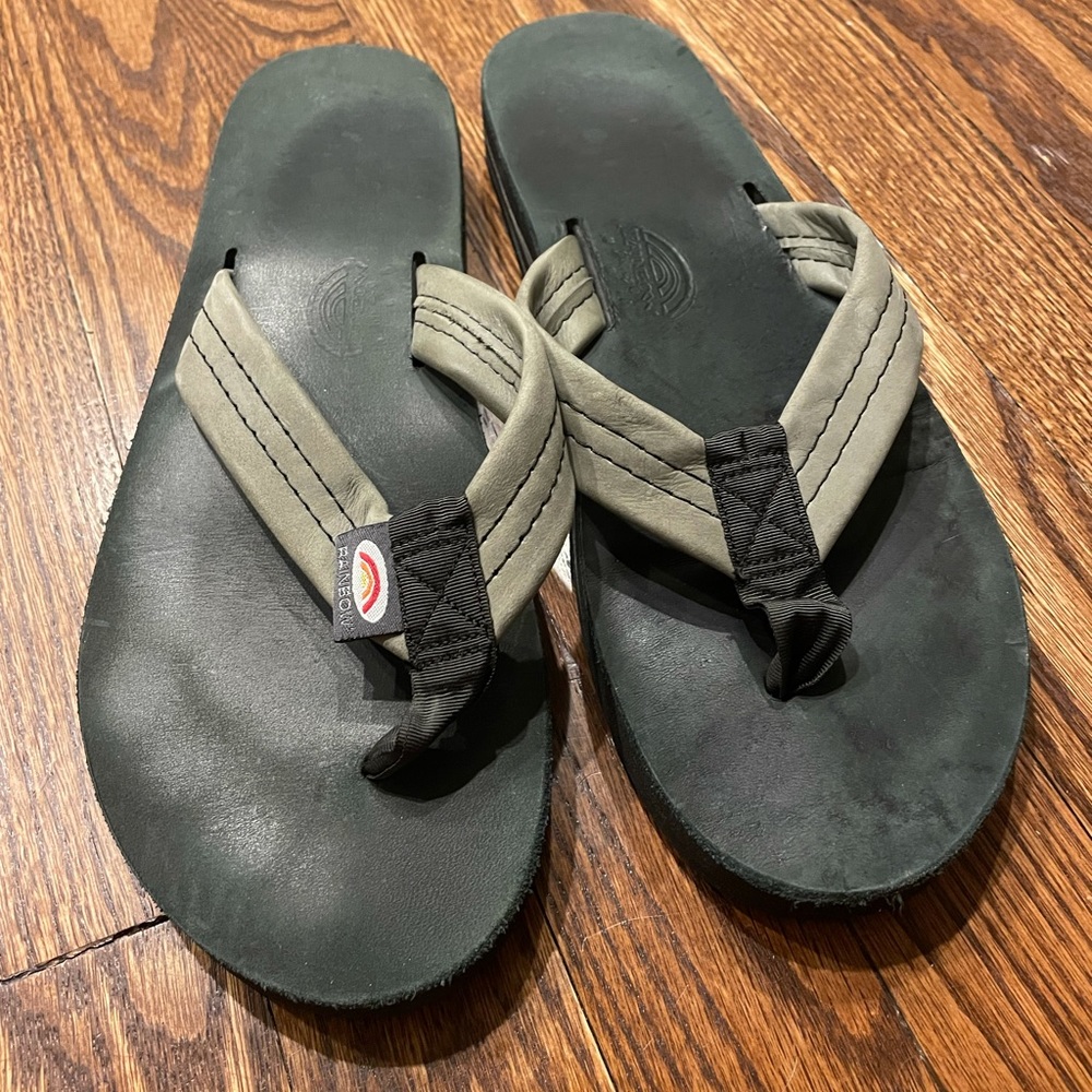 Rainbow triple layer sandals